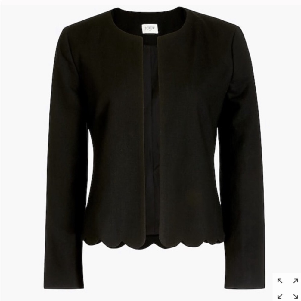 J CREW SCALLOPED BOTTOM SUIT JACKET WORN ONCE